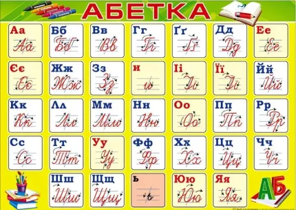 Плакат: Абетка - Світ поздоровлень