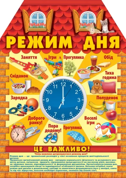 Ширма: "Режим дня" -