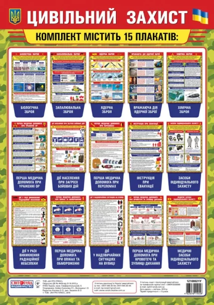 Комплект таблиць. Цивільний захист - Світогляд