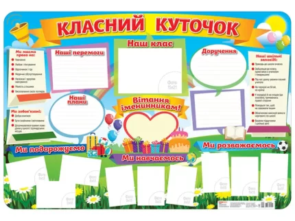 Плакат Класний куточок - Ранок