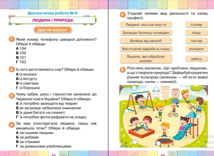 Я досліджую світ «Мої досягнення» 2 клас. Тематичні діагностичні роботи (до підручника Надії Бібік) | Ольга Єременко - Зображення 2