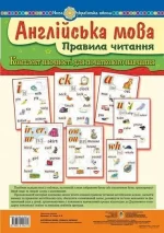 Англійська мова. Правила читання. Комплект наочності для початкового навчання - Богдан