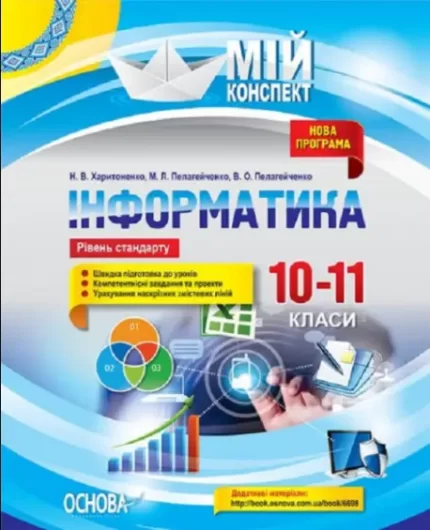 Мій конспект. Розробки уроків. Інформатика 10-11 класи. Рівень стандарту - Основа