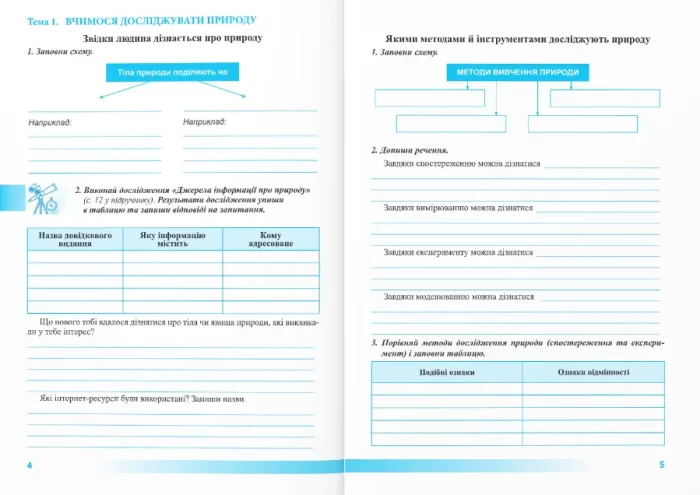 Пізнаємо природу. Робочий зошит. 5 клас (до підруч. Т. Коршевнюк, О. Ярошенко) - Зображення 4