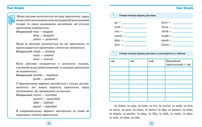 Усі вправи з Past Simple. English початкова школа - Зображення 2