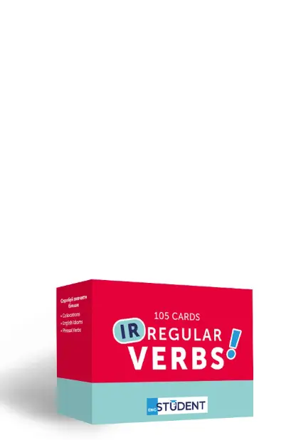 Картки англійських слів English Student — Irregular Verbs 105 карток - English Student