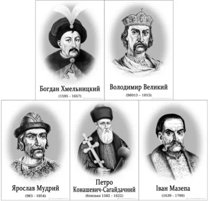 Портрети визначних постатей - ОТКРИТКА.ЮА