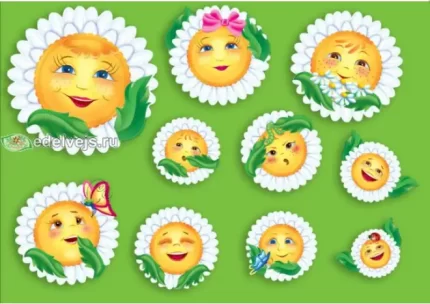 Набір прикрас: Ромашки -