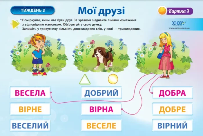 Комплект дидактичних карток для групової роботи "Я досліджую світ. 1 клас" І семестр - Зображення 5