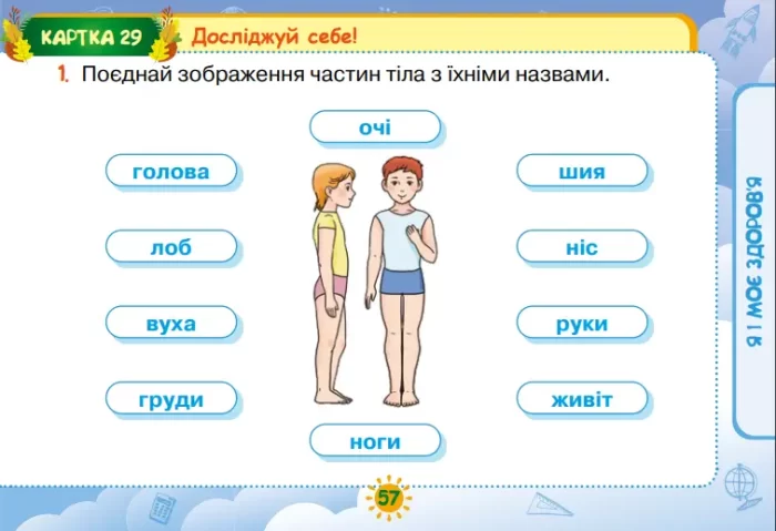 Картки з курсу Я досліджую світ 1 клас. - Зображення 3