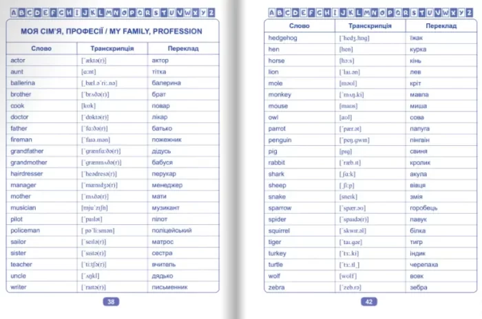 Книга My dictionary. Словничок молодшого школяра з наліпками з англійської мови "Рибка" - Зображення 2