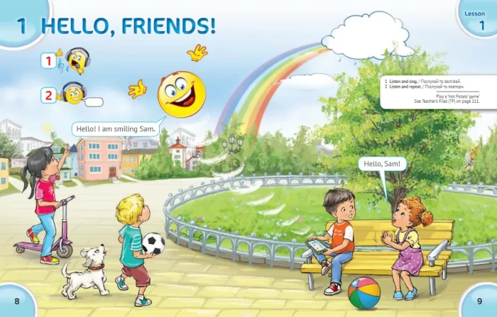 Підручник для 1 класу "English with Smiling Sam 1" (з аудіосупроводом та мультимедійною інтерактивною програмою) | Карпюк О. - Зображення 4