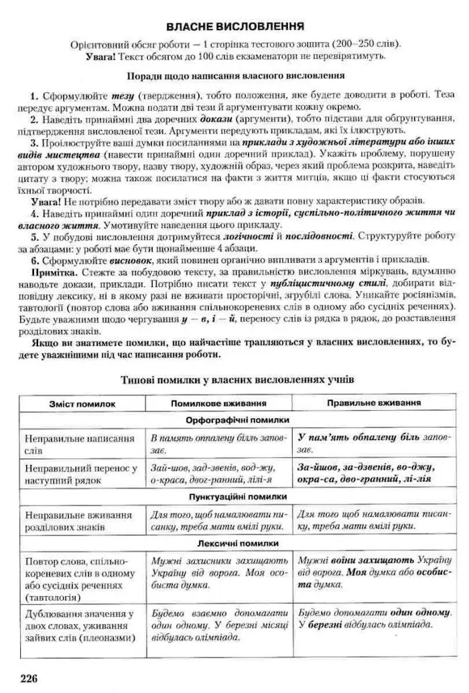 ЗНО. Українська мова тренувальні тестові завдання - Зображення 3