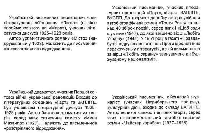 Українська література. Як вивчити творчість письменників за три дні - Зображення 2