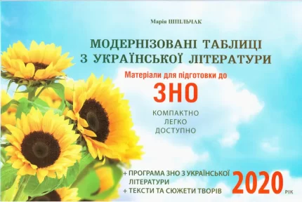 Модернізовані таблиці з української літератури для підготовки до ЗНО - Симфонія форте