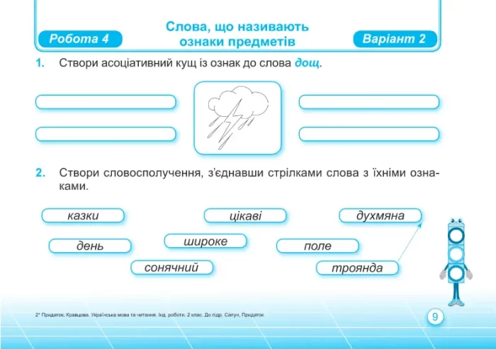 Українська мова та читання: індивідуальні роботи. 2 клас. У 2-х ч. Ч. 2 (до підруч. Г. Сапун та ін.) - Зображення 2