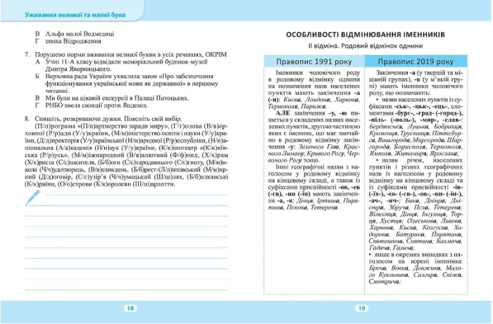 Тренажер. Зміни в українському правописі - Зображення 3