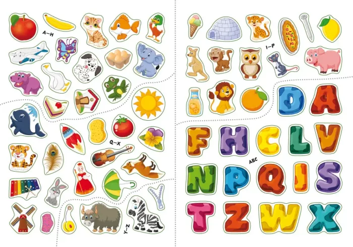 Книга English ABC. 65 наліпок. Перші розвивальні наліпки - Зображення 2