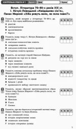 Українська література (рівень стандарту). 10 клас: зошит для оцінювання результатів навчання - Зображення 2