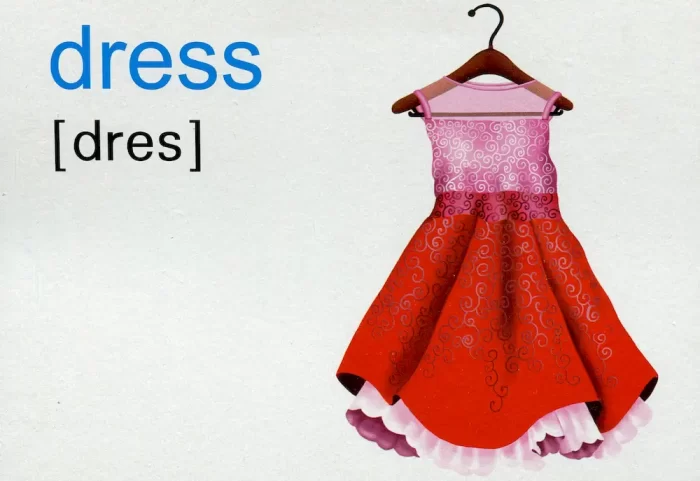English : flashcards. Clothes Одяг. Набір карток англійською мовою - Зображення 3