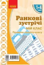 НУШ Ранкові зустрічі. Плакат. Мій клас. 1-4 класи. - Ранок