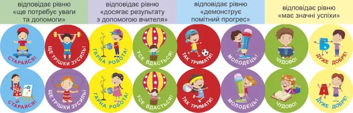 Тобі все вдасться! Комплект №2. Наліпки для формувального оцінювання - Зображення 2