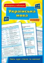 Довідник у таблицях — Українська мова. 7–11 класи - УЛА