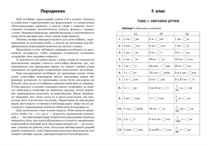 Математика 5-6 клас. Дроби. 3000 вправ та завдань - Зображення 2