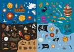 Пірати. Книжка з наліпками - Зображення 3