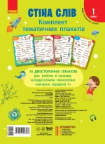 Стіна слів. 1 клас. Комплект плакатів - Ранок