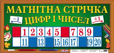 Магнітна стрічка Цифри та числа -