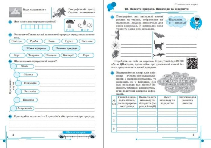 Пізнаємо природу : робочий зошит. 5 клас |  Мідак Л., Фоменко Н., Єремчук Л. - Зображення 3