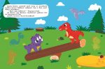Для малят. Грайливі динозаврики. Я наклеюю наліпки - Зображення 2