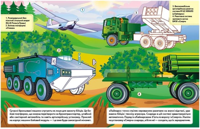 Наша Україна. 27 наліпок із завданнями. Військова техніка. Оборонна міць - Зображення 3