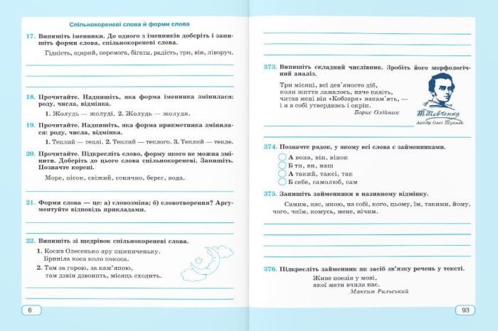 Українська мова. Діагностувальні роботи. 6 клас (за прогр. Н. Голуб, О. Горошкіної) - Зображення 2