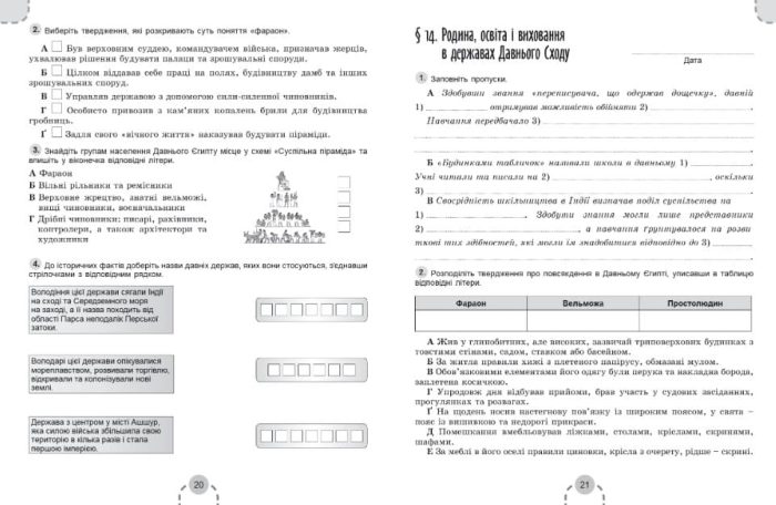 Історія України. Всесвітня історія, 6 клас. Робочий зошит та діагностичні роботи  (Власов В.С.) - Зображення 4