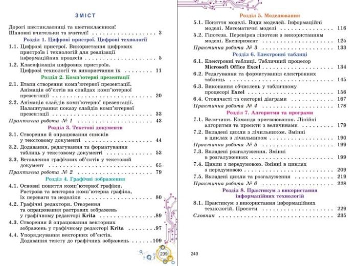 Інформатика. Підручник для 6 класу - (Ривкінд Й. Я.) - Зображення 2