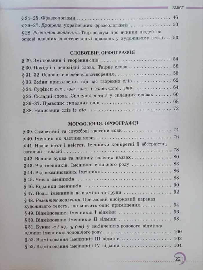Підручник. Українська мова 6 клас. Авраменко - Зображення 4