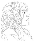 #GIRLS#FASHION#CHRISTMAS. Розмальовка - Зображення 4