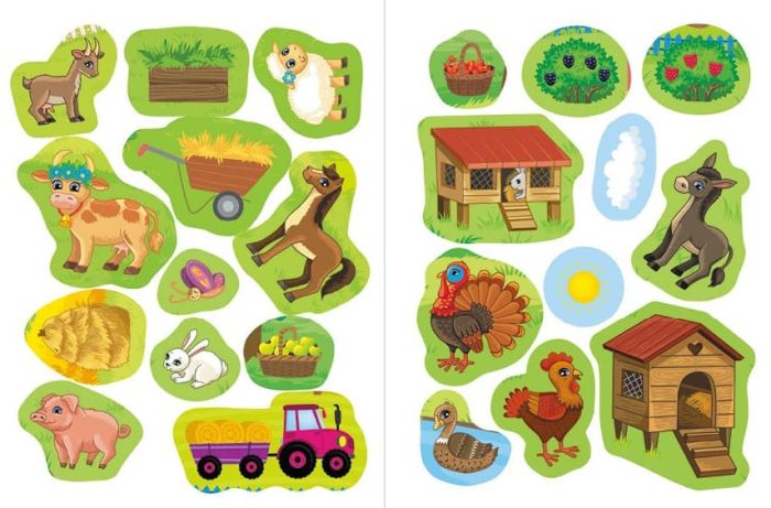 Наліпки-навчалки. Гомінка ферма. Noisy Farm - Зображення 3
