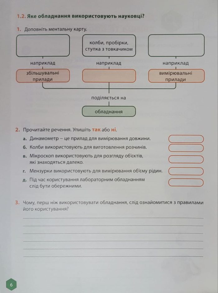 Пізнаємо природу 6 клас. Робочий зошит (Біос) - Зображення 5