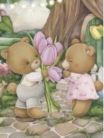 Перший букетик. 20*30см. Набір для творчості картина за номерами