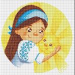 Алмазна мозаїка без підрамника - Сонечко 30х30