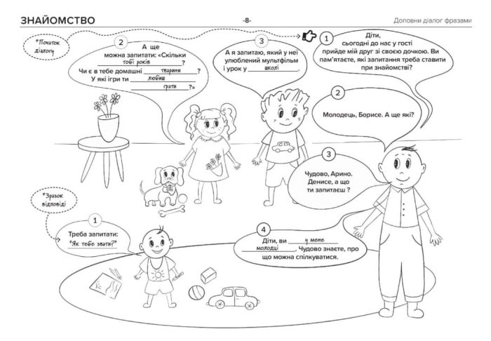 Нумо розмовляти! Книжка, що допоможе розвинути діалогічне мовлення у дитини - Зображення 6