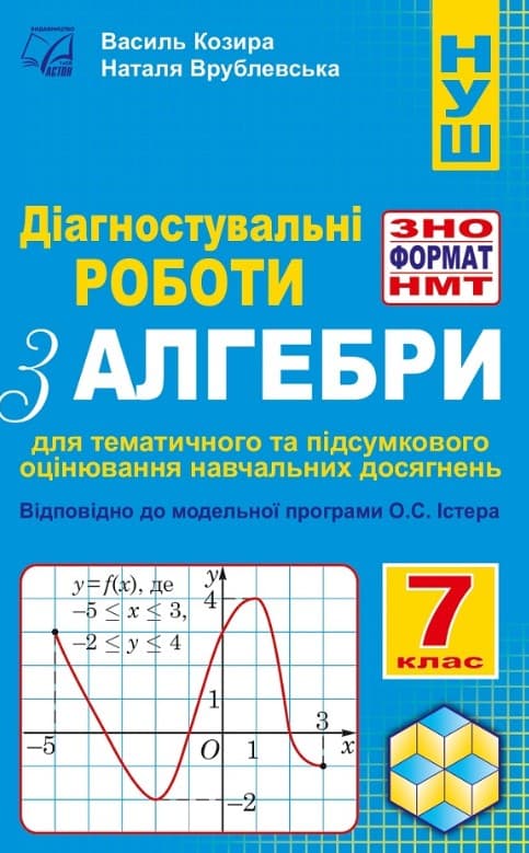 Screenshot_1 - 2024-10-04T161615.025 Діагностувальні роботи з алгебри у форматі ЗНО/НМТ. 7 клас. | Козира В., Врублевська Н. - Зображення 1