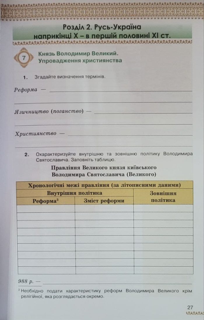 Історія України 7 клас НУШ. Зошит для самостійних та підсумкових робіт (до підручника від авторського колективу під керівництвом І.Щупака) - Зображення 6