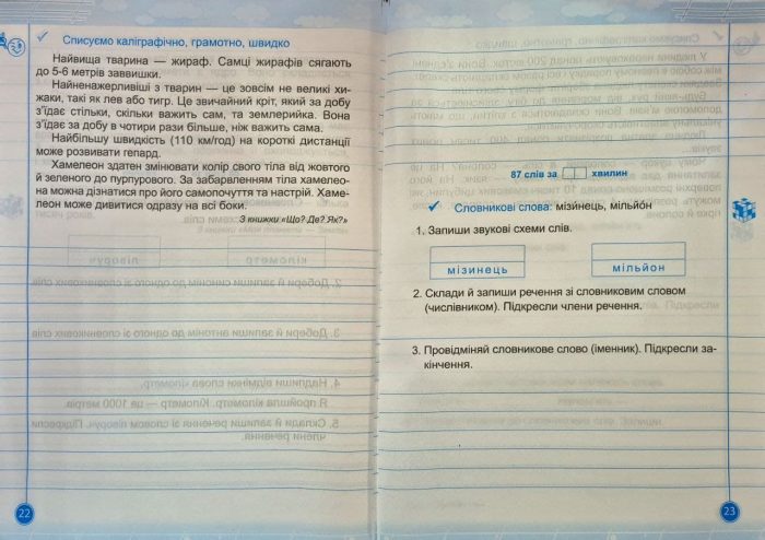 Навчайлик. Зошит для списування. 4 клас | Панчук Г. - Зображення 2
