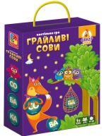 Гра настільна-розважальна. Грайливі сови. Бачу слово!