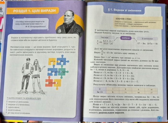 Алгебра, Підручник 7 клас | Бевз Г. П. - Зображення 3