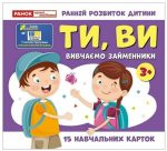 Вивчаємо займенники ТИ, ВИ (навчальні картки)